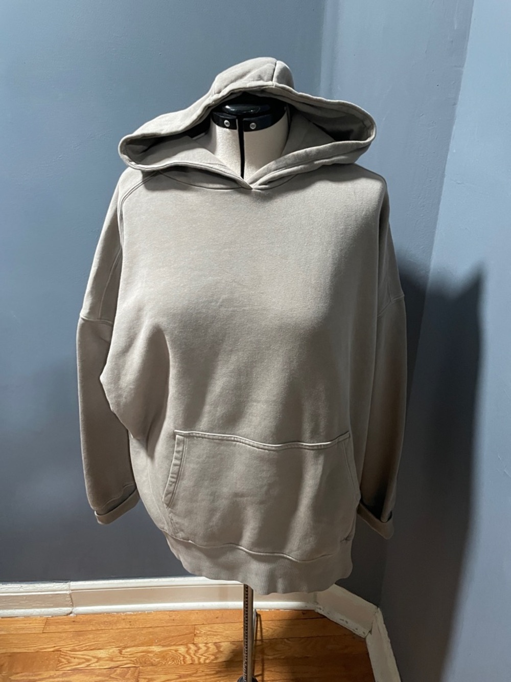Primark Oversized Hoodie - Light Taupe Size-Large NWT